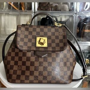 Authentic Louis Vuitton Brown Checkered Backpack